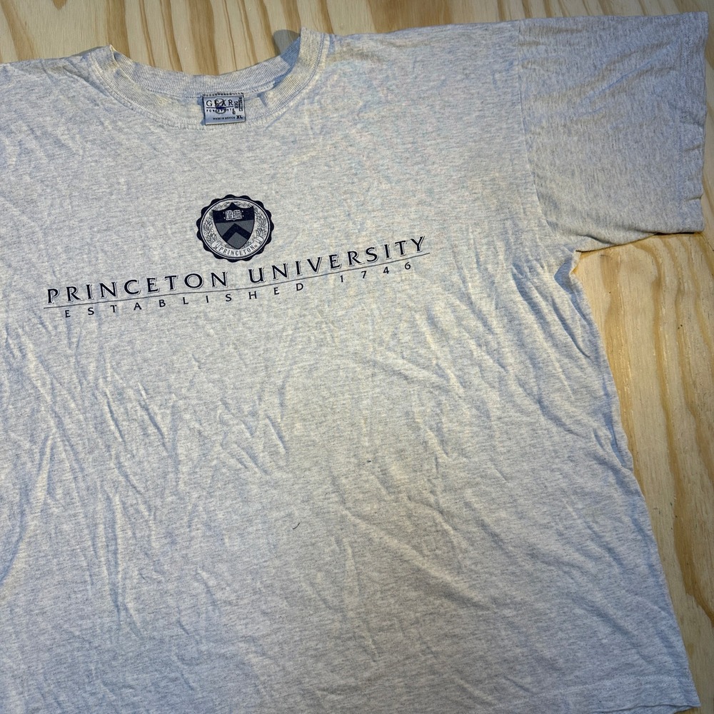 Gear for Sports Princeton University T-Shirt Mens XL Gray Big Cotton Graphic Tee